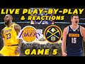 Denver nuggets vs los angeles lakers  live playbyplay  reactions