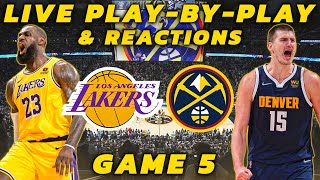 Denver Nuggets vs Los Angeles Lakers | Live Play-By-Play \& Reactions