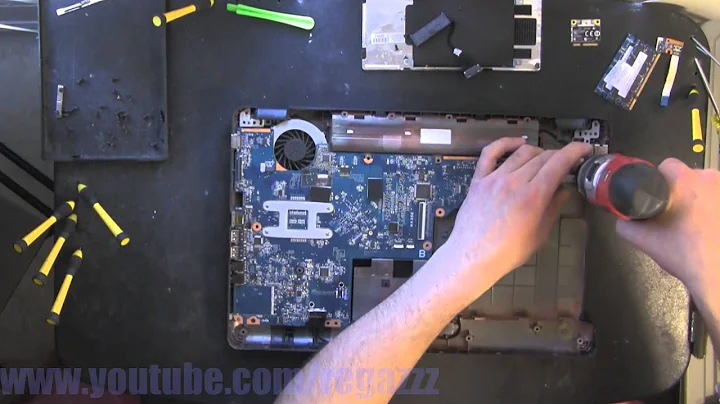 HP G56  take apart video, disassemble, howto open (nothing left) disassembly