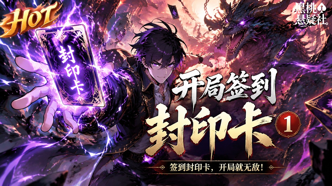 最热合集!《开局签到封印卡1》:异世武魂贫瘠、强者为尊!我觉醒无敌签到系统,开局领取极品封印神卡,掌控极致力量,从此逆袭武道之路! #热血 #战斗 #玄幻 #男频 #黑桃悬疑社