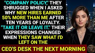 10 Years of Loyalty, Then They Paid New Hires 50% More — What I Did Next Shook Everyone