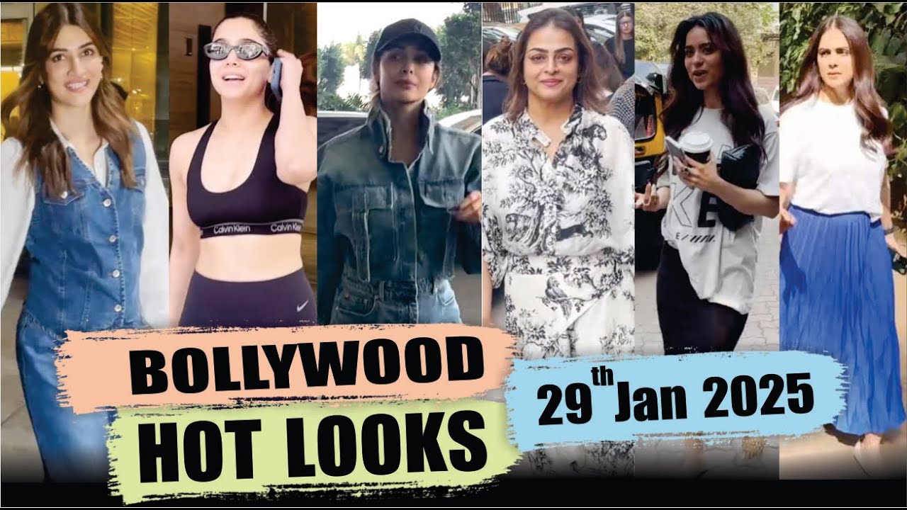 Bollywood Actress Hot Look | Kriti Sanon | Suhana Khan | Sharvari wagh | 29th Jan 2025 | 10 Pm