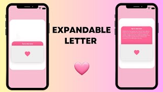 💗 Expandable Letter | Expandable widget | Animation | Flutter UI | Flutter Tutorial | Speed Code