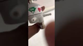 Oxygen flow meter two to three set up