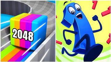 Jelly Tube Run vs Number Run - ASMR Gameplay (New Update, Math Games)