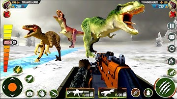 Real Dinosaur Game 3D: Dino Hunting Gun Game – Android Gameplay