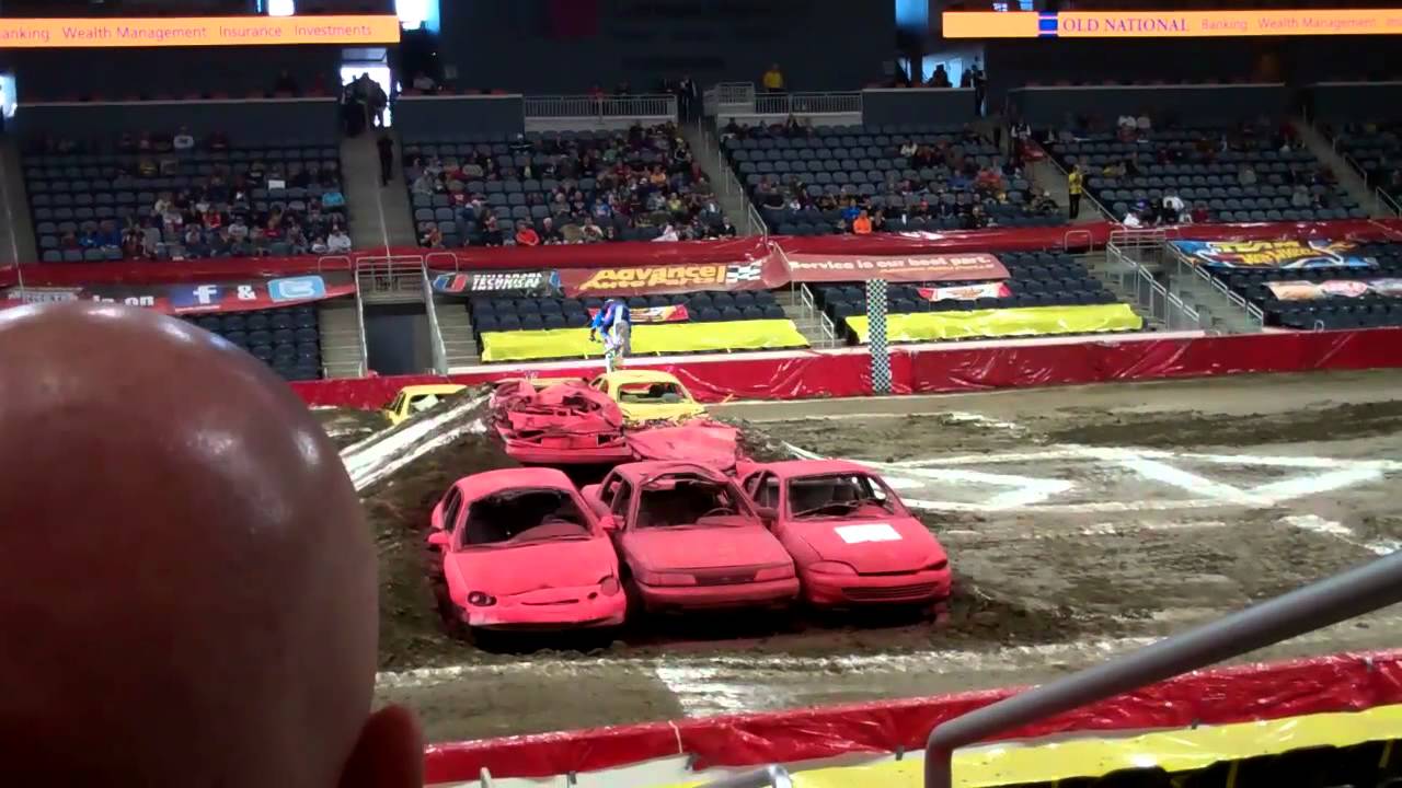 Brian Young demonstrating Moto Trials during Monster Jam at the Ford