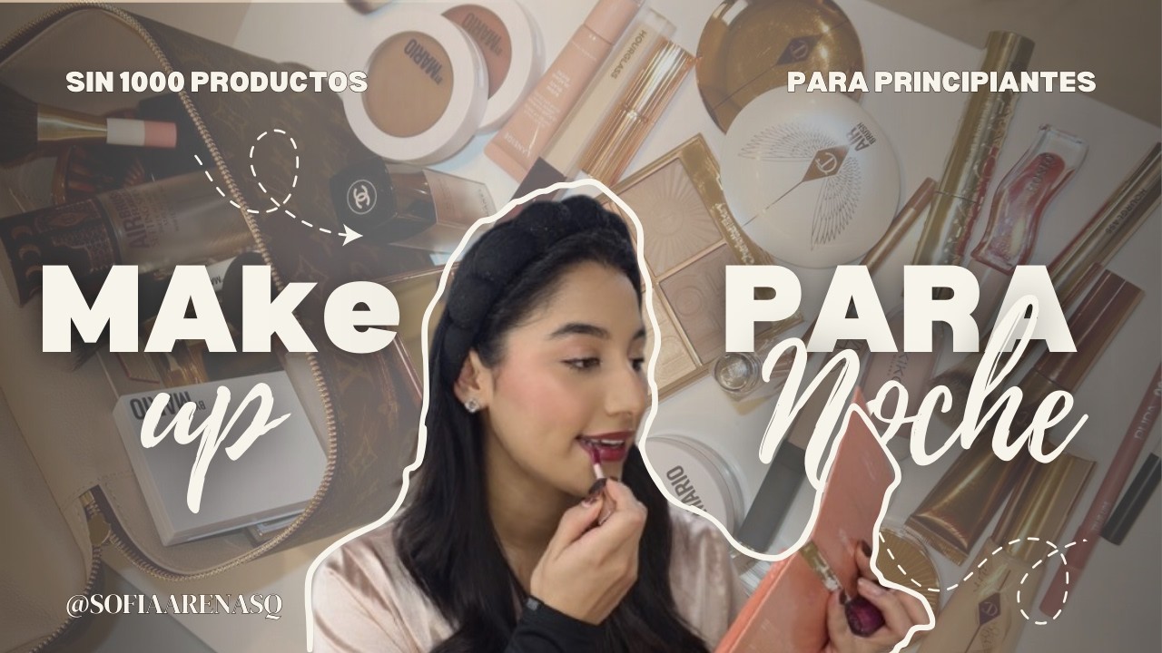 Maquillaje de Noche Sencillo ✨  ideal para principiantes  🤍 (Sin 1000 Productos)