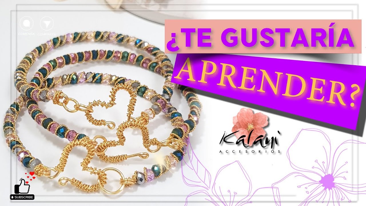 TE ENSEÑO a elaborar PULSERAS en ALAMBRISMO, TE gustaría APRENDER? 😉🚀🙌😁