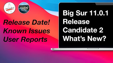 macOS Big Sur 11.0.1 (RC 2) Release Candidate 2 What