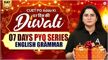 CUET PG 2026 English Grammar |7 Days PYQ
