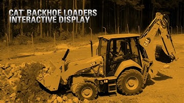 Interactive Display on Cat® Backhoe Loaders