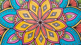 mandala coloring | relaxing mandala coloring #mandalacolor #mandalacoloring