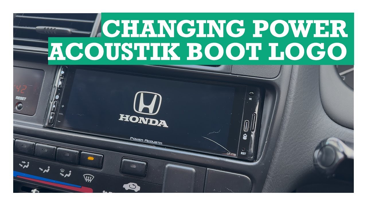 How To Change Power Acoustik Boot Up/Start Logo - YouTube