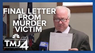 Lawyer reads letter written by wife before she was killed with antifreeze