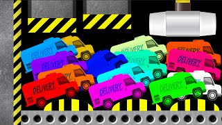 Delivery Van Survival Race - Cars Vs Marble Vs Pothole