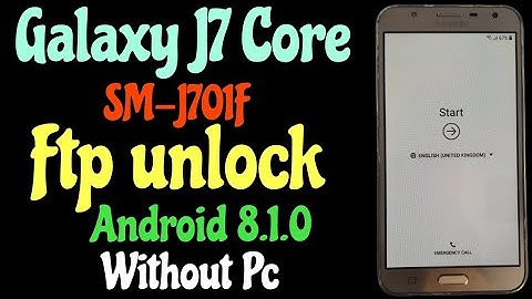 Galaxy j7 core ( SM-J701f ) frp bypass // j7 core Google account bypass (Android 8.1.0) Without Pc