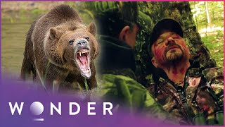 Grizzly Bear Attacks Father And Son | Fight to Survive | Wonder