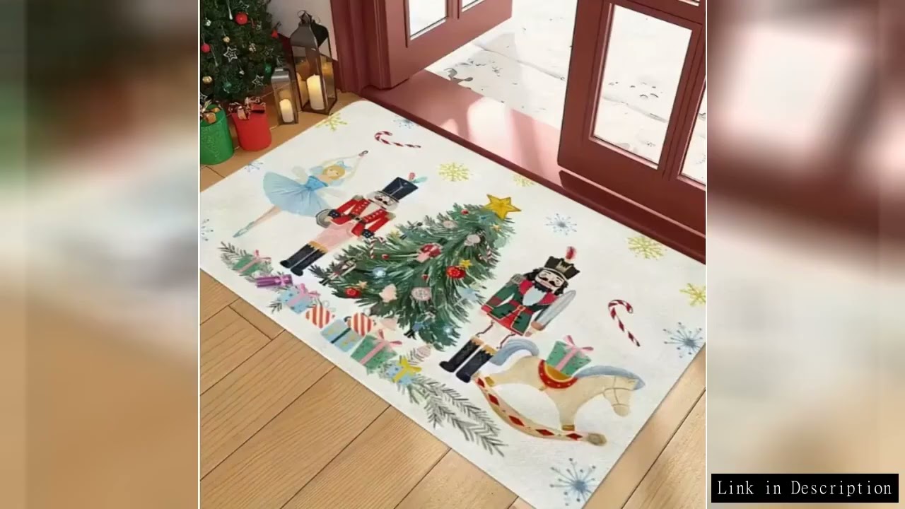 Christmas Nutcracker Christmas Gift Decoration Printing Fashion Door Mat Enlarged Carpet Camping Car