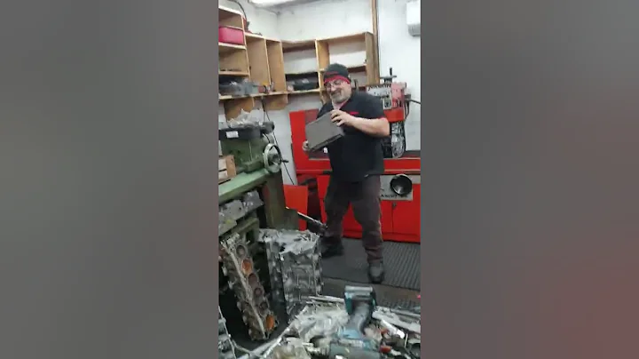 Crack testing a 1HZ cylinder head