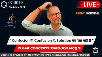 1. RPSC Programmer MCQ Solution | RPSCProgrammer Java MCQ