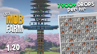 MEGA Mob Farm | 7900+ Drops per Hour | Minecraft Tutorial