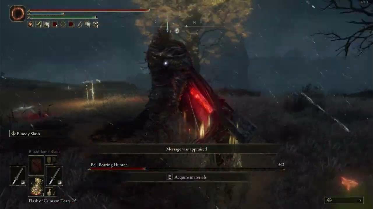 ELDEN RING Bell Bearing Hunter bossfight (ISOLATED MERCHANT'S SHACK