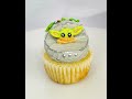 Super Cute Baby Yoda Cupcake Tutorial - Baby Grogu Mandalorian cupcake.