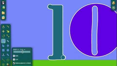 Aftellen van 10 tot 0 met geluidseffecten in Algodoo