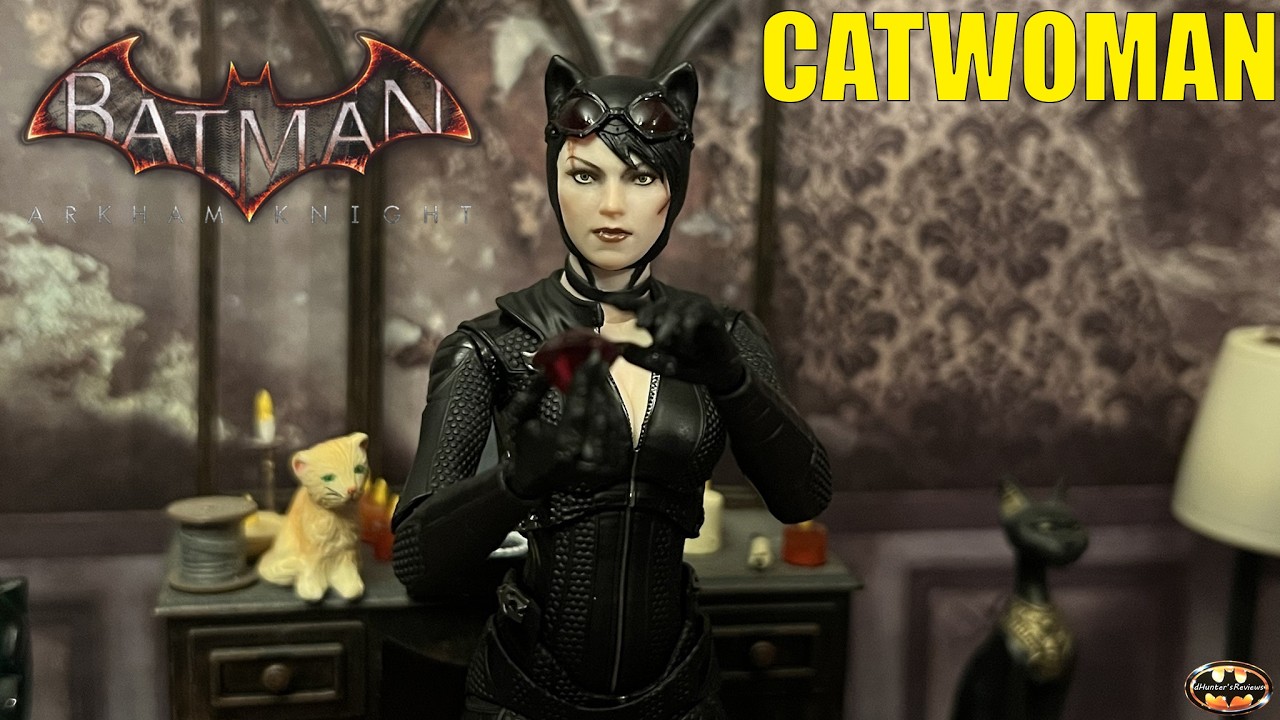 アメコミ UPF 1/12 Batman Arkham Knight Catwoman LPZZ UPF Catwoman Arkham Knight 1:12 Batman Action Figure Review