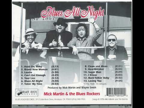 Mick Martin and the Blues Rockers- Blues all Night CD 1996 Memorial Series #7 Sacramento