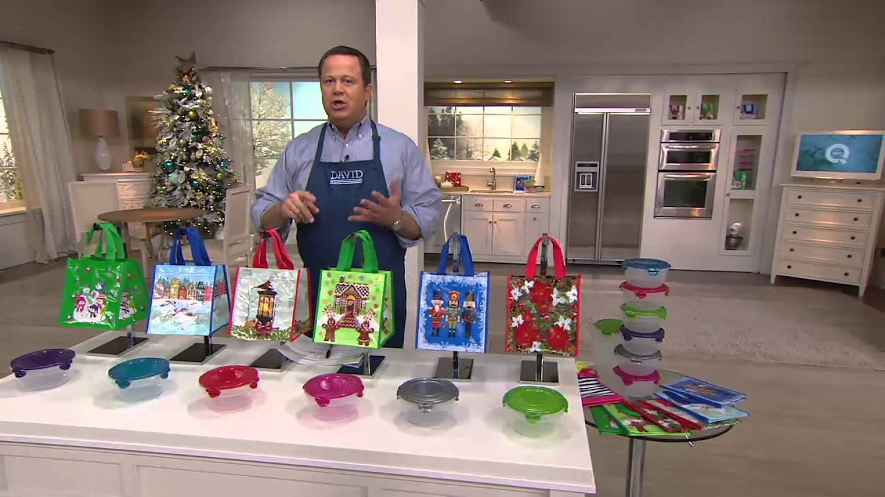 Lock & Lock 6 piece Bowl Set w/ 6 Holiday Gift Bags on QVC YouTube