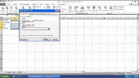 Validacion de Datos Excel 2010
