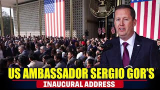 Celebrity US ambassador Sergio Gor’s inaugural address at U.S. Embassy, New Delhi | US – India Relations Net Worth