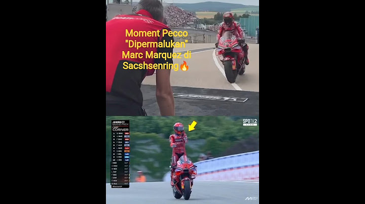 Moment Pecco "Dipermalukan" Marc Marquez di Sacshsenring? #motogp