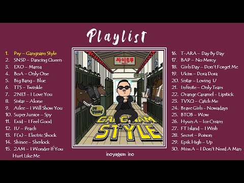 KPOP PLAYLIST 2012 PART 1 (PSY, 2NE1, BIG BANG, SNSD, EXO, MISS A, 2AM, BRAVE GIRL... )