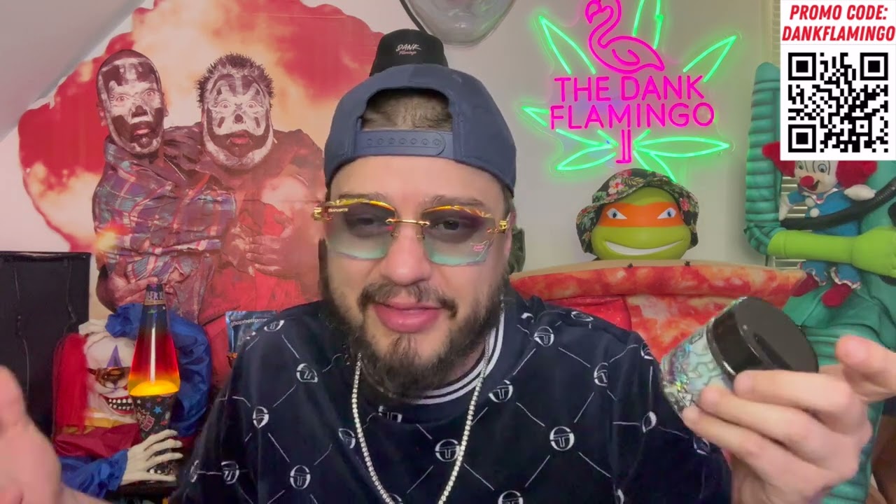 Purple Push Pop Fire from Lit Farms with the Dank Flamingo!!!