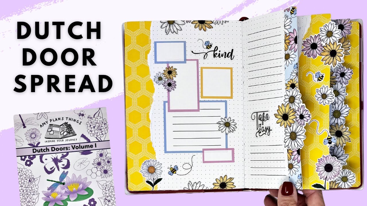 PLAN WITH ME | DUTCH DOOR BULLET JOURNAL SPREAD
