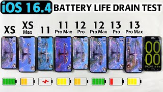 iOS 16.4 Battery DRAIN TEST - XS vs XS Max / 11 / 11 Pro Max / 12 Pro / 12 Pro Max,13 Pro,13 Pro Max