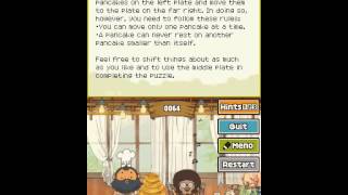 Professor Layton and The Diabolical Box - Professor Layton and The Diabolical Box Puzzle No. 144 Super Pancakes - User video