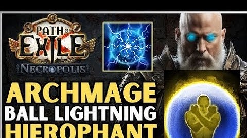 Archmage Ball Lightning Hierophant Mana stacker MoM. Hunter