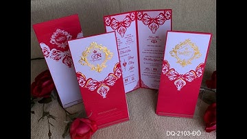 Mẫu thiệp cưới mới giá rẻ - 2.000 -  3 000 đồng