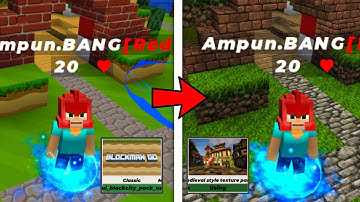 Trying The New TEXTURE PACK in Blockman GO!!