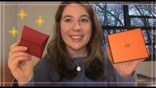 HERMES BASTIA COIN PURSE, UNBOXING & REVIEW