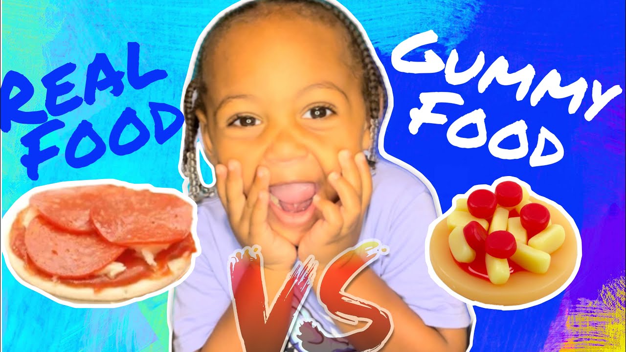REAL FOOD VS GUMMY FOOD YouTube