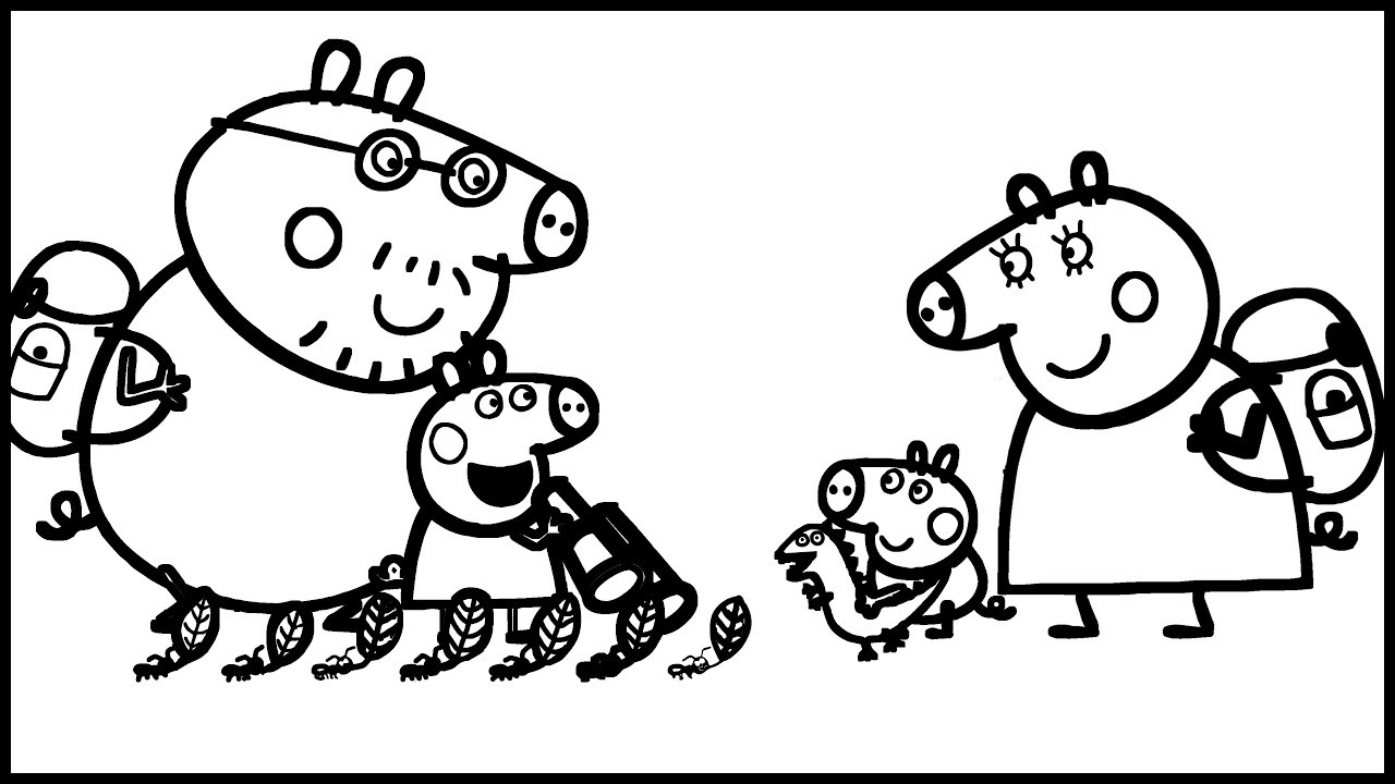 Funny Ants - Coloring Page | Peppa Pig Baby Draw - Learn Drawing - YouTube