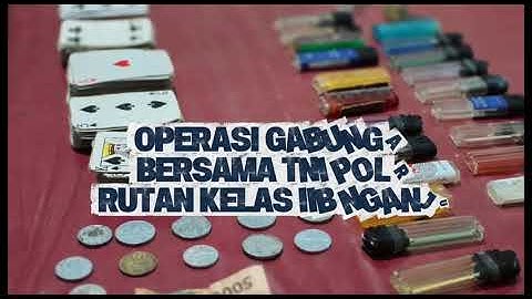 GIAT OPERASI PENGGELEDAHAN GABUNGAN BERSAMA TNI-POLRI DI RUTAN KELAS IIB NGANJUK