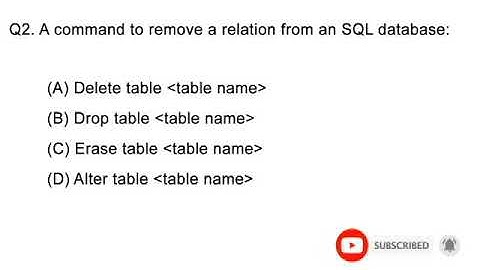 Week#2 Day#6:Imp. MCQs on SQL | DBMS | NTA NET CSE June 2021