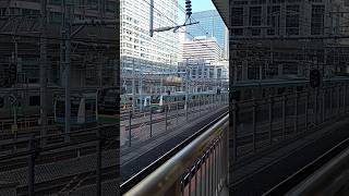 ひっきりなしに電車がくるJR東京駅