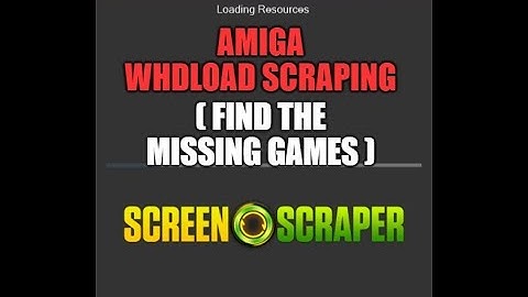 Find and scrape missing Amiga WHDLoad games